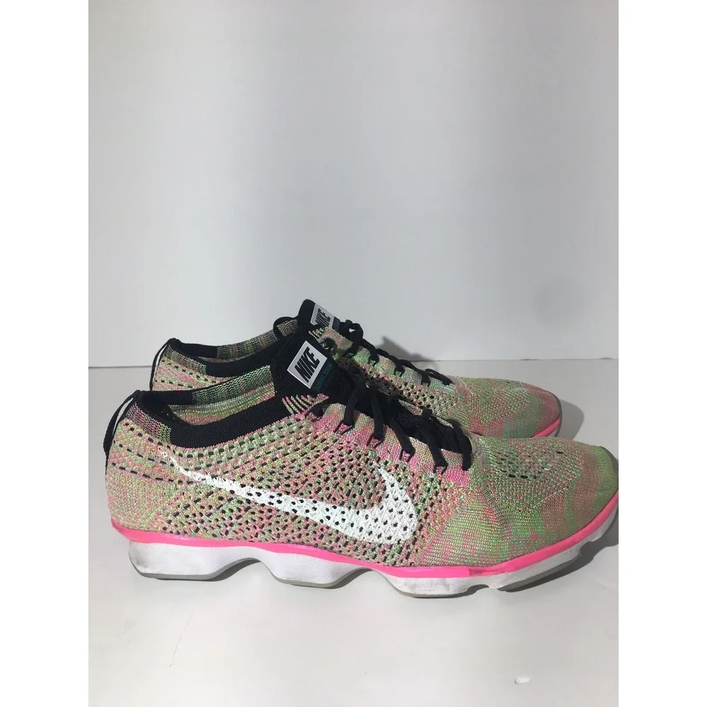 Nike Flynit Zoom Agility Womans Multicolor Athletic‎ running shoes-size 10